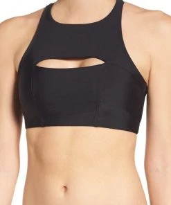 Onzie Open Heart Bra Black