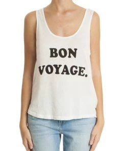 Wildfox White Bon Voyage Tank
