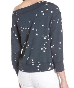 Sundry Stars Off Shoulder Pullover Sweater New Arrivals