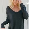 Joah Brown Baggy V-Neck After Party Sweater Sweaters & Knits