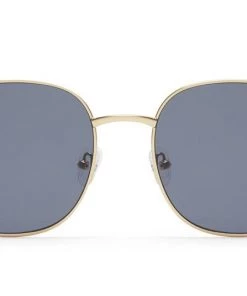 New Arrivals Quay Jezabell Round Sunglasses Gold/Smoke