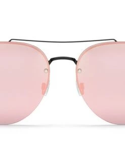 Quay Somerset Aviator Sunglasses Pink