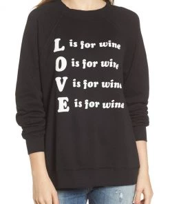 Wildfox Wino Sommers Sweater Black Sweaters & Knits