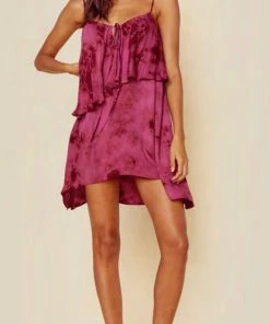 New Arrivals Blue Life Forever Wild Tie Front Dress