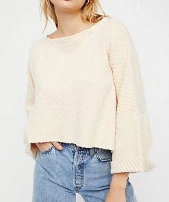 Sweaters & Knits Free People I Can't Wait Crop Ribbed Sweater