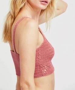 Bralettes Free People Berkinette Crochet Bralette Crop Cami Top