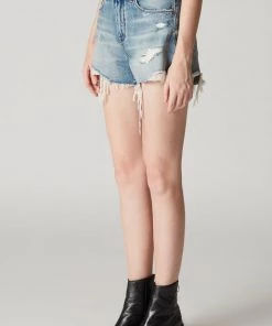 Blank NYC Panic Prevention High Rise Jean Shorts