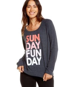 Chaser Sunday Funday Long Sleeve Raglan Pullover