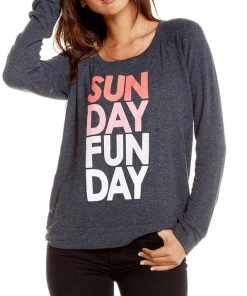 Chaser Sunday Funday Long Sleeve Raglan Pullover