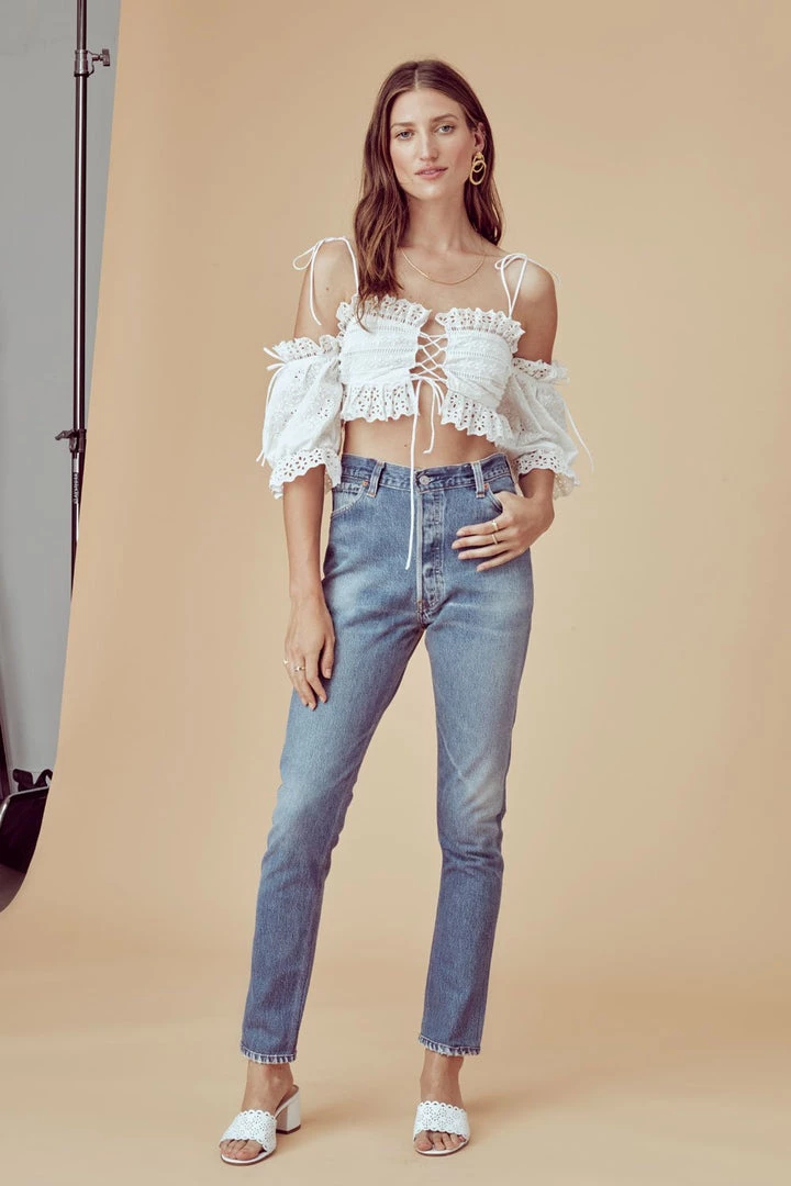 For Love And Lemons Anabelle Eyelet Crop Top 5 For Love And Lemons Anabelle Eyelet Crop Top