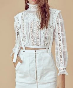 Skirts For Love And Lemons Monika Overalls Mini Skirt