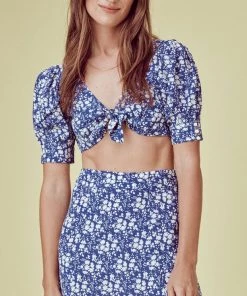 For Love And Lemons Zamira Floral Mini Skirt
