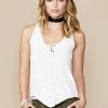 David Lerner Heavy Ribbed Snap Front Tank New Arrivals