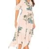 ASTR Yessenia Floral Wrap Dress