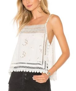 New Arrivals Free People Eyelet Garden Party Cami Top