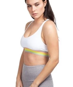 New Arrivals Onzie Y Back Bra White Combo