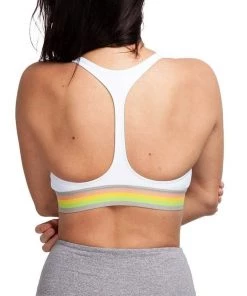 New Arrivals Onzie Y Back Bra White Combo