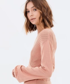 Mink Pink New Arrivals MINKPINK Laura Knitted Wrap Top