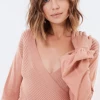 Mink Pink New Arrivals MINKPINK Laura Knitted Wrap Top