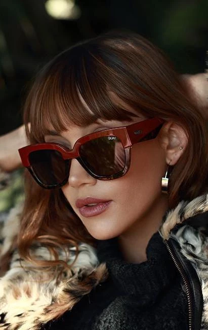 Quay Don't Stop Red To Tortoise Sunglasses 3 Quay Don't Stop Red To Tortoise Sunglasses