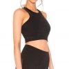 Strut This Bowie Crop Top Black Giraffe