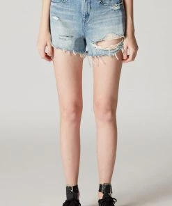 SUMMER SALE Blank NYC Now Or Never Stripe High Rise Jean Shorts