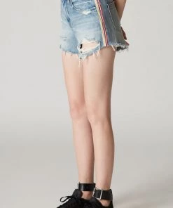 SUMMER SALE Blank NYC Now Or Never Stripe High Rise Jean Shorts