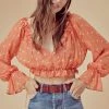 Tops For Love And Lemons Analisa Polka Dot Blouse