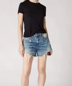 Blank NYC Barrow High Waist Cutoff Denim Shorts