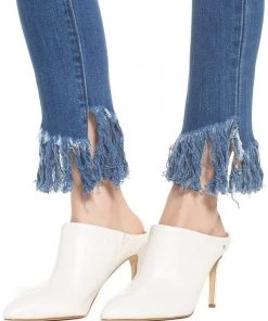 Blank NYC Low Key Judging Fray Hem Skinny Jeans SUMMER SALE