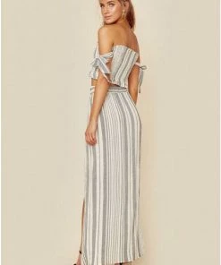 Blue Life Grace High Waisted Wrap Skirt Boho Stripe New Arrivals