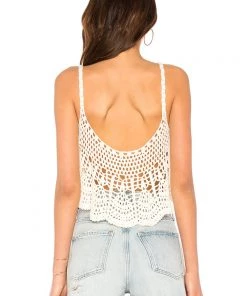 Free People Free Bird Crochet Crop Tank Tops