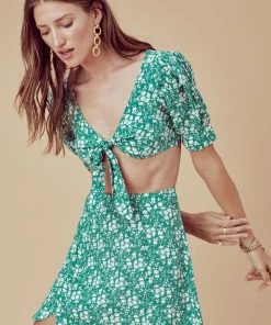 For Love And Lemons Zamira Floral Mini Skirt Kelly Skirts