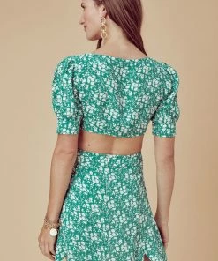 For Love And Lemons Zamira Floral Mini Skirt Kelly Skirts