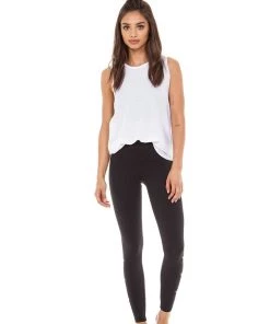 Strut This Star Ankle Leggings Black/Pink Star Activewear