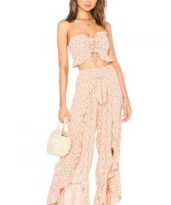 Blue Life Ruffle Culotte Pants Petal