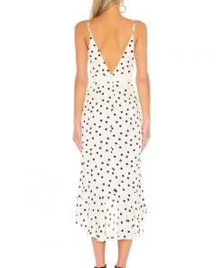 Lovers + Friends Lovers And Friends Bridget Midi Dress Ivory & Black Dresses