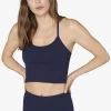 New Arrivals Beyond Yoga Slim Racerback Cropped Tank Nightfall