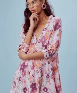 For Love And Lemons Magnolia Trapeze Mini Dress Dresses