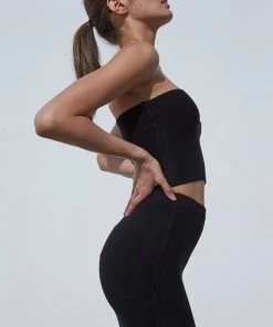 Mink Pink New Arrivals MINKPINK Knit Bandeau Top Black