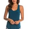Onzie Teal Glossy Flow Tank Top