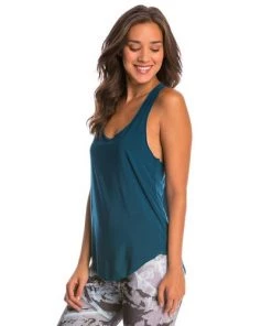 Onzie Teal Glossy Flow Tank Top 7 Onzie Teal Glossy Flow Tank Top