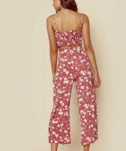 New Arrivals Blue Life Milla Tie Front Top Red Polka Flower