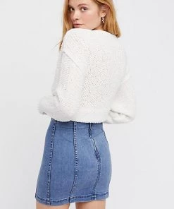 Free People Modern Femme Denim Mini Skirt