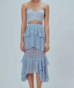 Skirts For Love And Lemons Dorothy Ruffled Midi Skirt