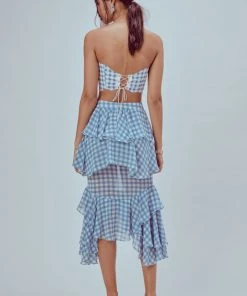 Skirts For Love And Lemons Dorothy Ruffled Midi Skirt