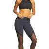 Activewear Onzie Heart Yoga Sports Bra Black Honeycomb