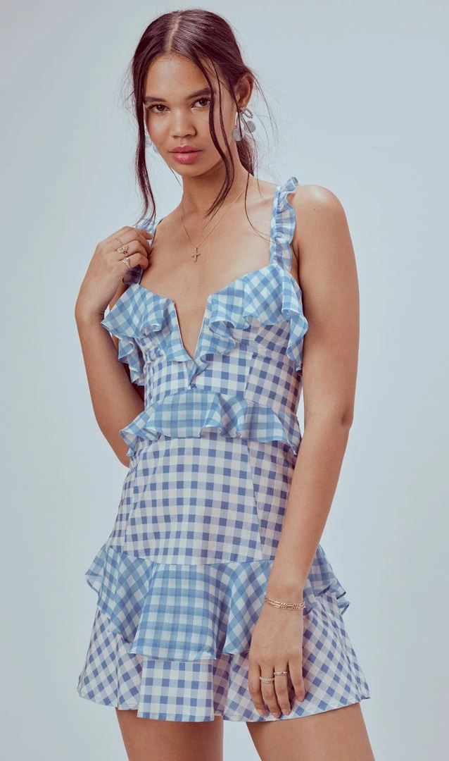 Dresses For Love And Lemons Dixie Ruffled Mini Dress 3 Dresses For Love And Lemons Dixie Ruffled Mini Dress