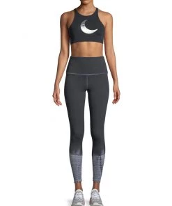 Onzie High Rise Midi Legging Black Tie Dye New Arrivals