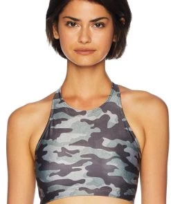 Onzie Heart Bra Distressed Camo